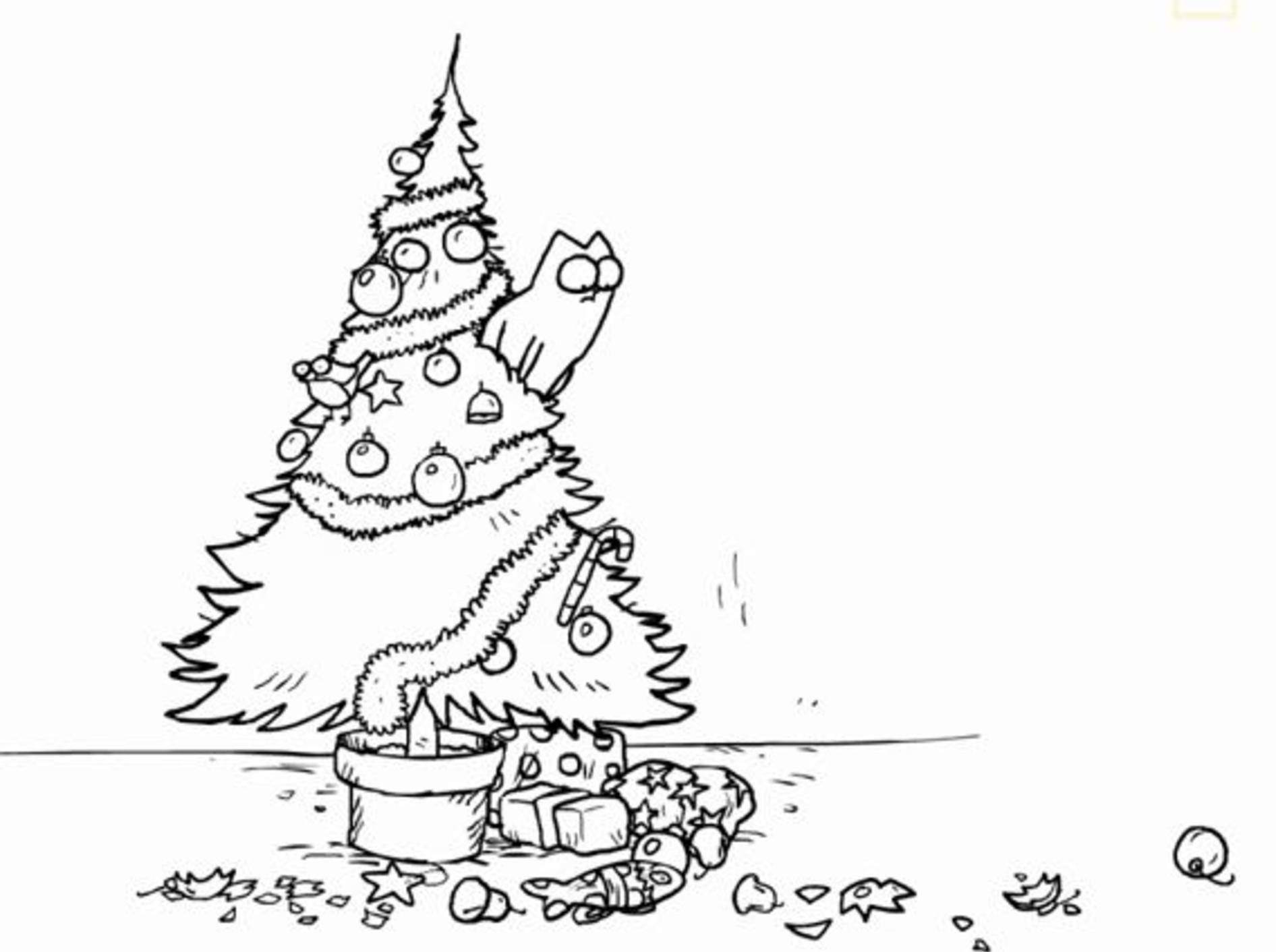 Simon S Cat Zerstort Weihnachtsbaum