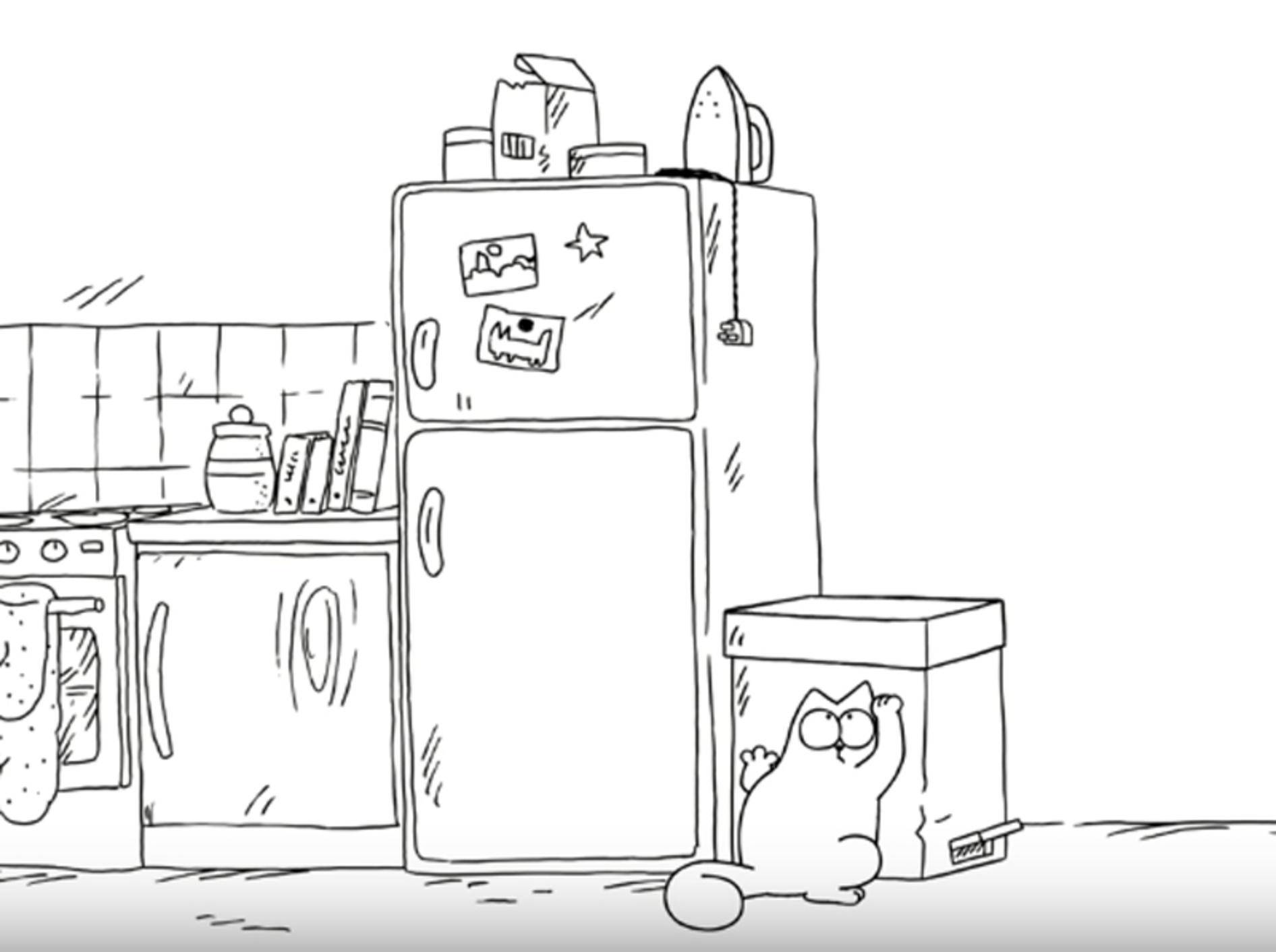"Das willst du wegschmeißen?": Simon's Cat plündert Mülleimer – YouTube / Simon's Cat